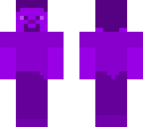 plastic purple steve