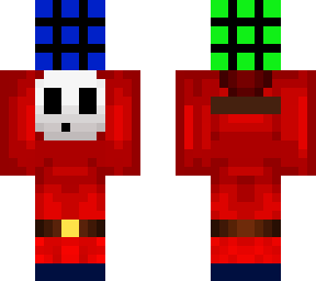 shy guy holding rubiks cube