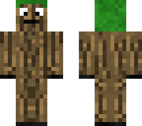 tree skin with leaf hat