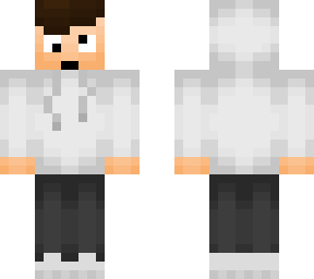 a male with a white hoodie