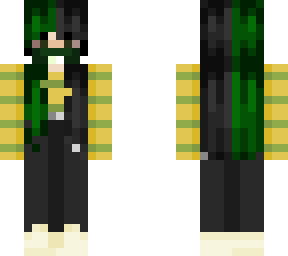 green haired gas mask girl