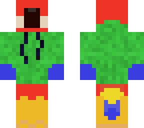 parrot with hood