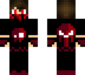 black & red skin