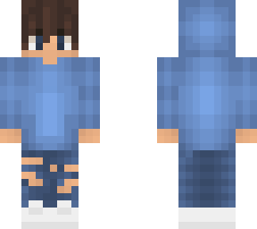blue eboy with hoodie