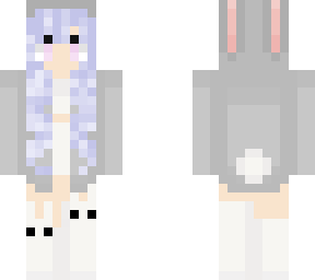 cute soft funny girl (with bunny socks)