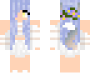 cute wolf girl (with lavender hair)
