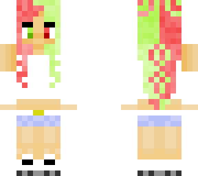 girl with red and green hair