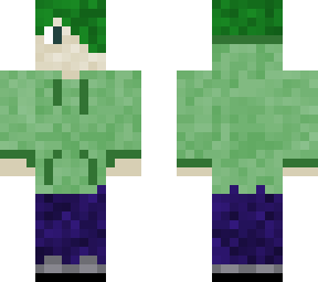green hoodie