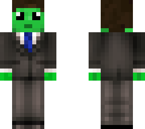 green man in suit