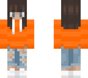 orange hoodie