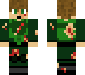 teen boy with army armor (damaged)