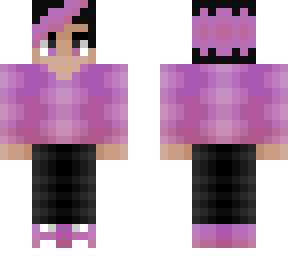 guy - pink fade purple valentine sweater - pastel & black hair