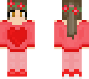girl w ponytail valentine's outfit