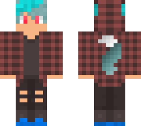 teal/aqua werewolf
