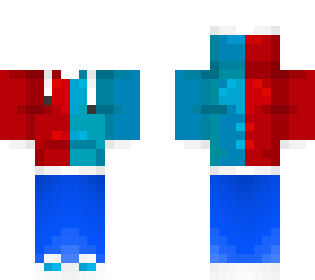 (believe in tomorrow) red and blue hoodie