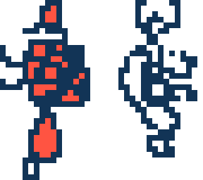 creepy red gost