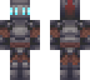 glowing eyes rusty knight
