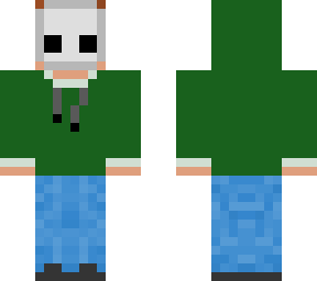 green sweater mask boy