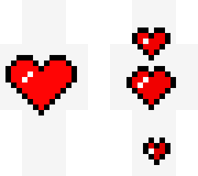 hearts pixel art