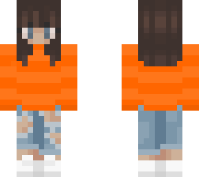 orange sweatshirt