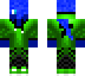 blue skinned hooded guy