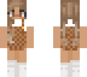 cute girl brown plaid fixed