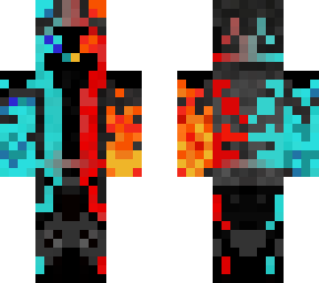 fire and ice gummy bear in hoodie