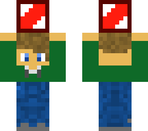 guy holding a redstone block