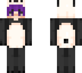 panda onesise (purple hair)