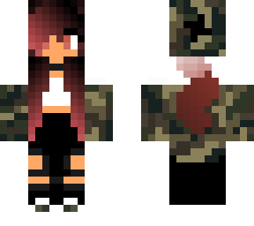 red, camo wolf