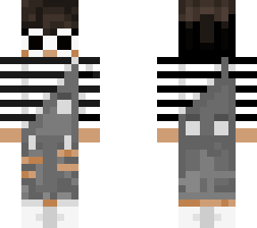 striped overalls clout