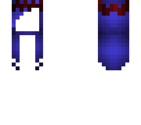 blue hair with leave crown