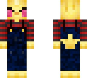 chick in overalls