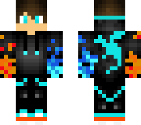 orange blue fire dragon boy v2
