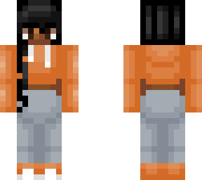 orange gamer girl