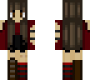 red and black clothing
