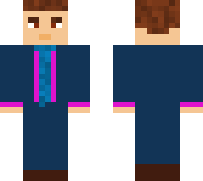 three piece suit (navy blue)