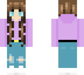 cute girl w purple hoodie