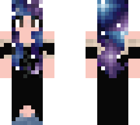 galaxy girl in dress