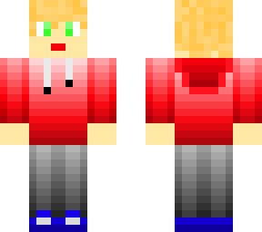 gradient hoodie dude (red)