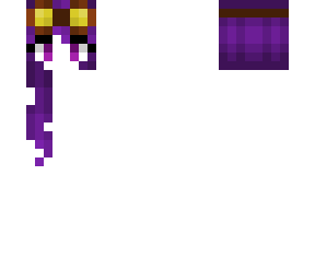 hb - deep purple - curly left side - goggles