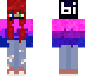 hot girl in bi hoodie