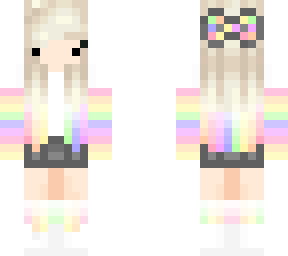 bunny rainbow girl