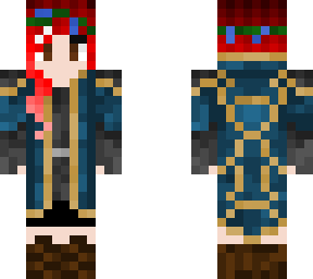 medieval girl (blue coat)
