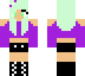 my friends minecraft character i made for her