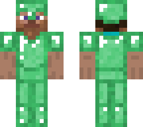 steve in emerald armour