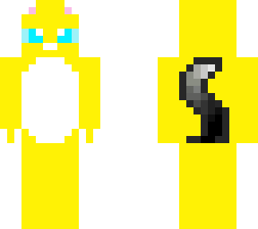 super cat with black tail