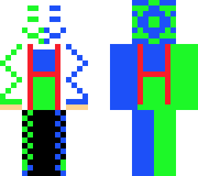 the green & blue hacker