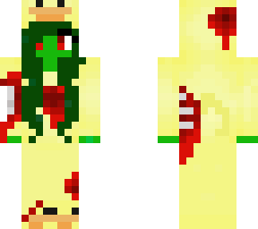 zombie girl in a duck onsie <3