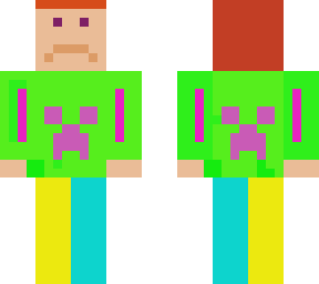 coloring creeper guy